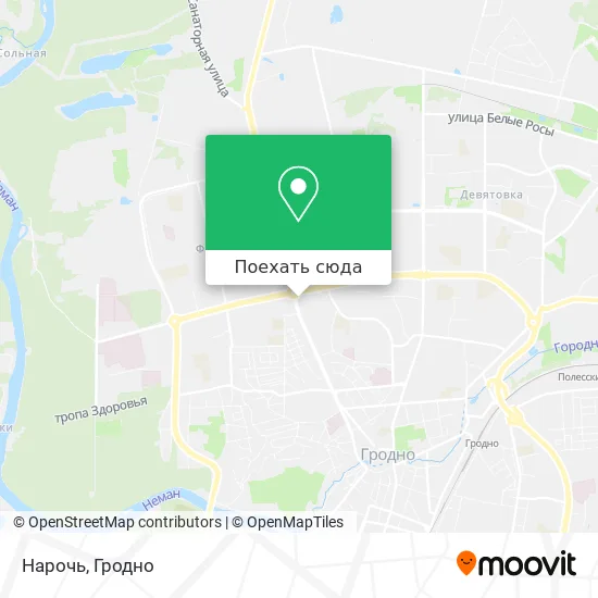 Карта Нарочь