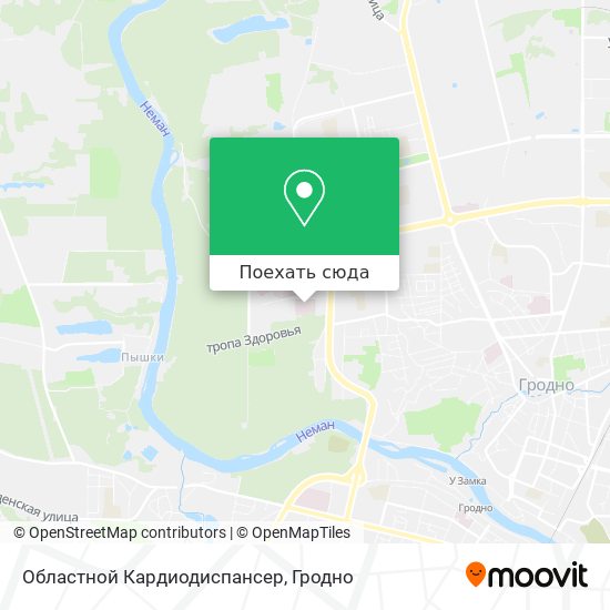 Карта Областной Кардиодиспансер