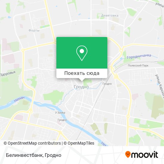 Карта Белинвестбанк