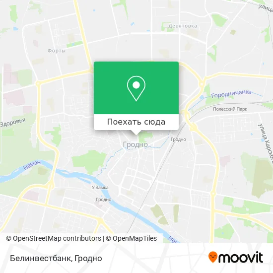Карта Белинвестбанк