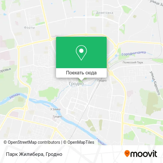 Карта Парк Жилибера