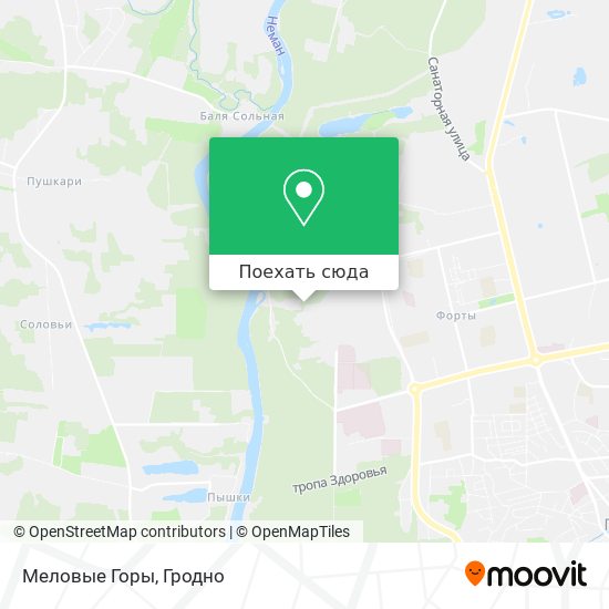 Карта Меловые Горы