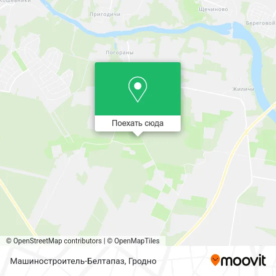 Карта Машиностроитель-Белтапаз