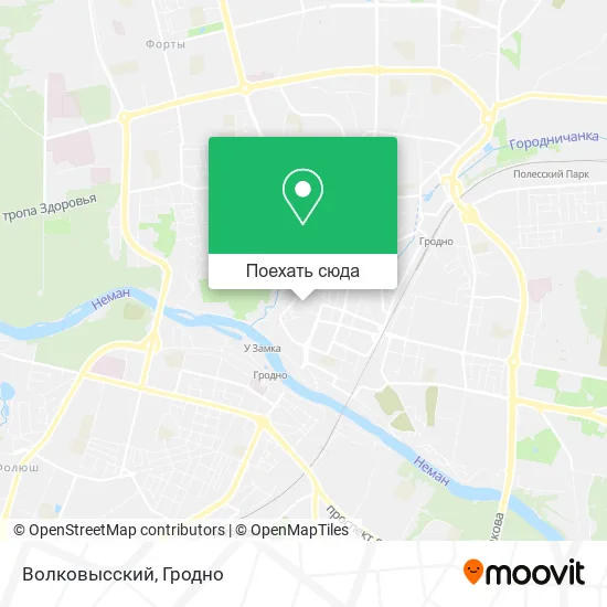 Карта Волковысский