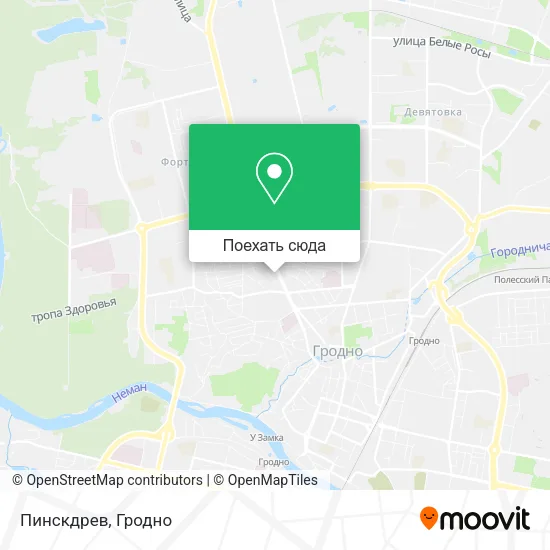 Карта Пинскдрев