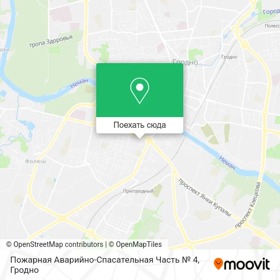 Карта Пожарная Аварийно-Спасательная Часть № 4