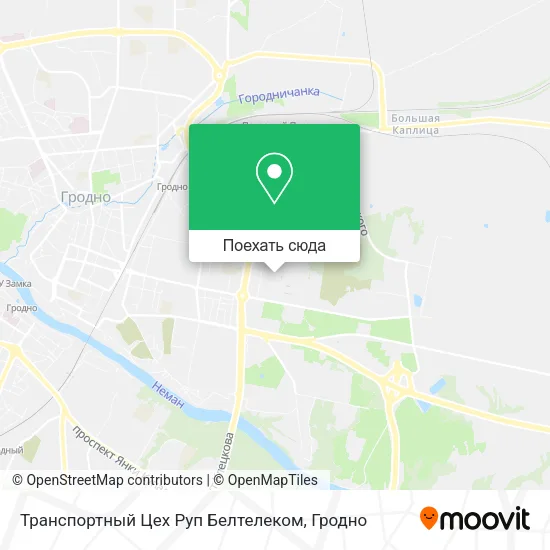 Карта Транспортный Цех Руп Белтелеком
