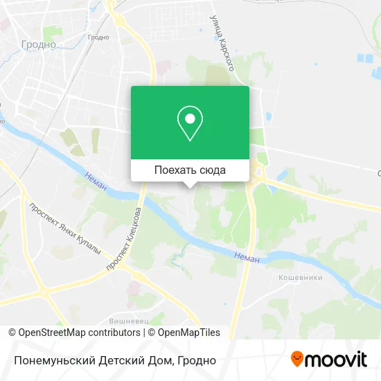 Карта Понемуньский Детский Дом