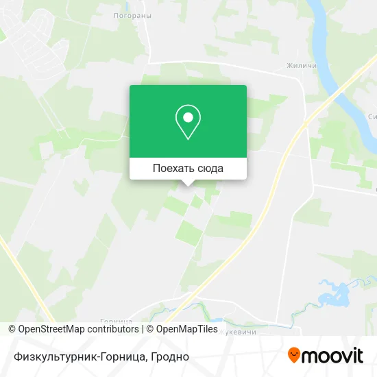 Карта Физкультурник-Горница
