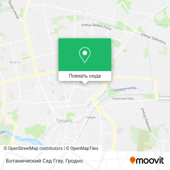 Карта Ботанический Сад Ггау