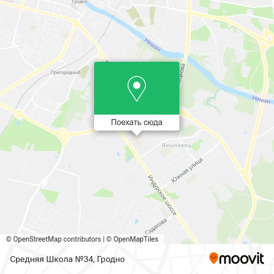 Карта Средняя Школа №34