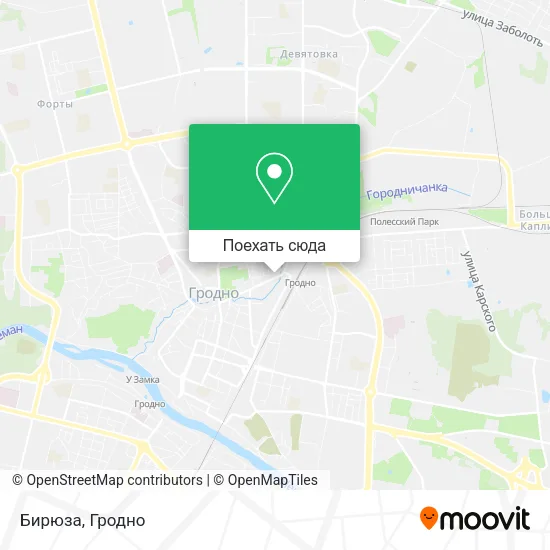 Карта Бирюза
