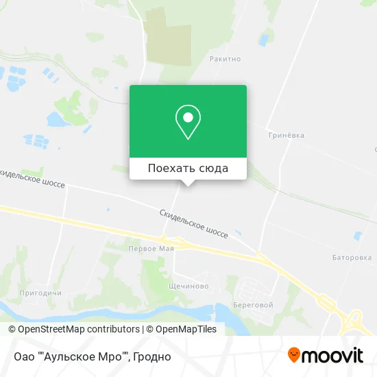 Карта Оао ""Аульское Мро""