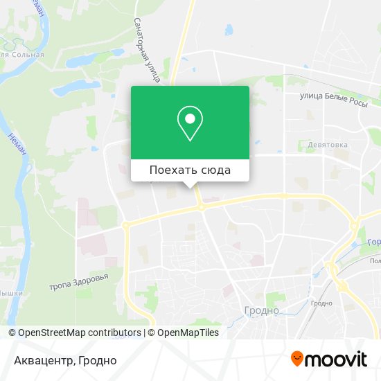 Карта Аквацентр