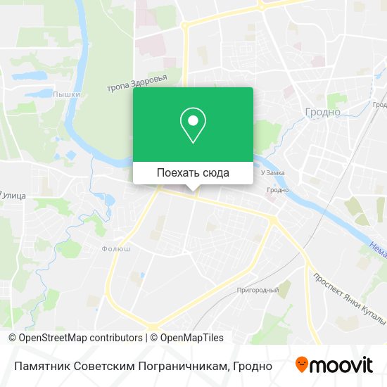 Карта Памятник Советским Пограничникам