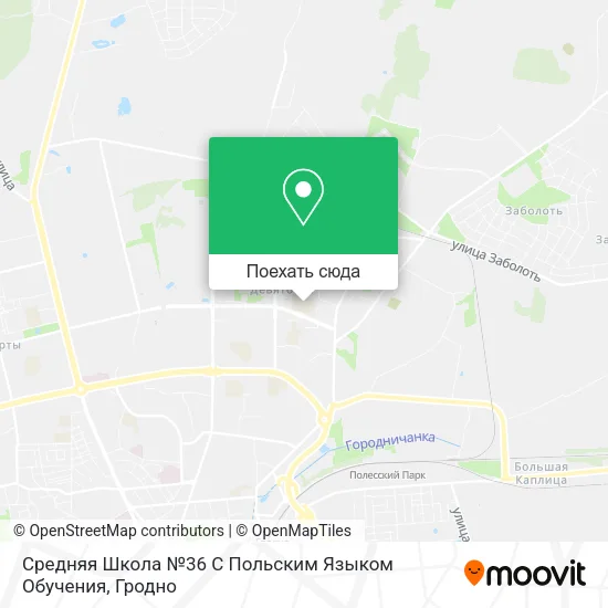 Карта Средняя Школа №36 С Польским Языком Обучения
