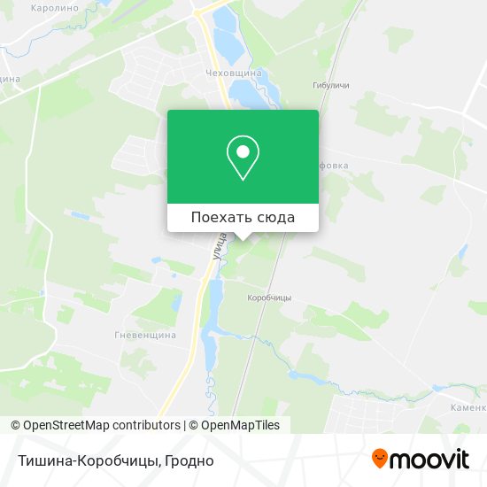 Карта Тишина-Коробчицы
