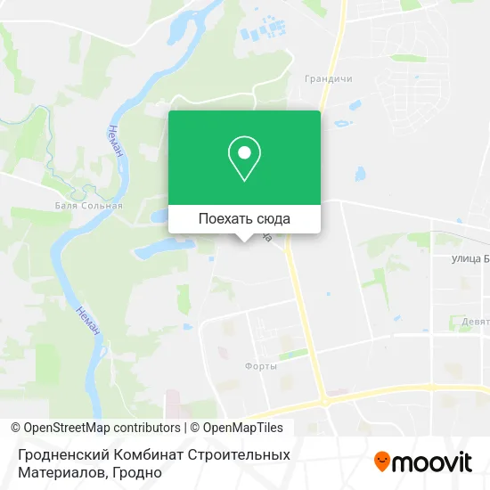 Карта Гродненский Комбинат Строительных Материалов