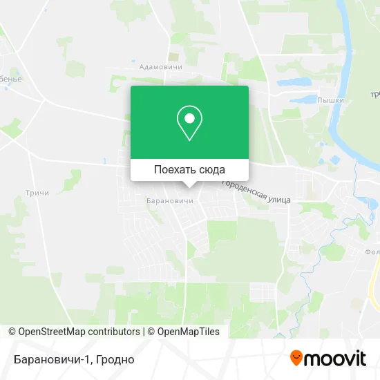 Карта Барановичи-1