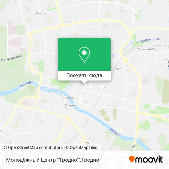Карта Молодёжный Центр ""Гродно""