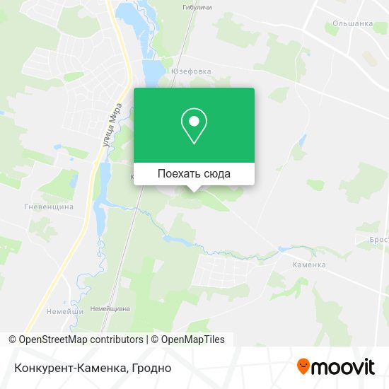 Карта Конкурент-Каменка