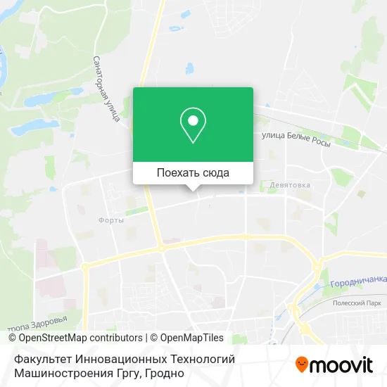 Карта Факультет Инновационных Технологий Машиностроения Гргу