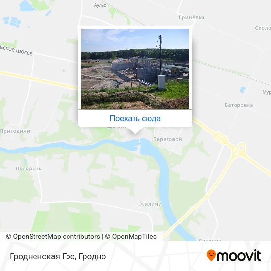 Карта Гродненская Гэс