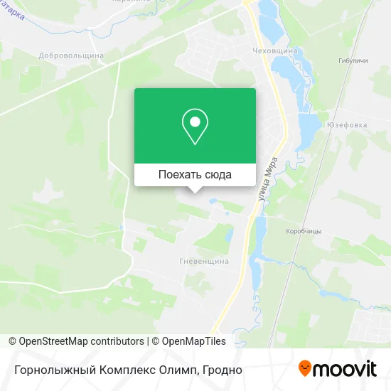 Карта Горнолыжный Комплекс Олимп