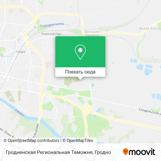 Карта Гродненская Региональная Таможня