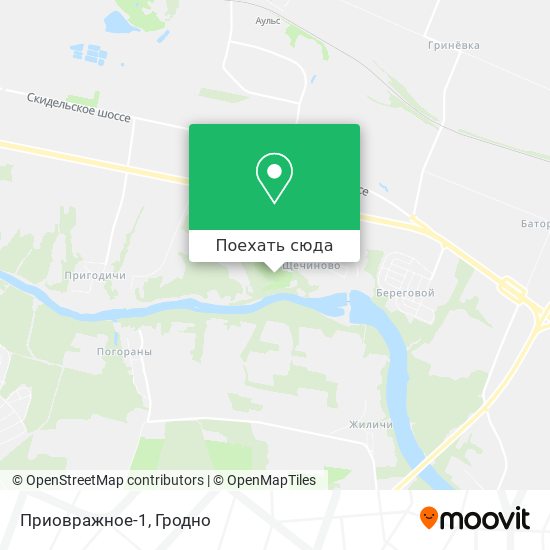 Карта Приовражное-1