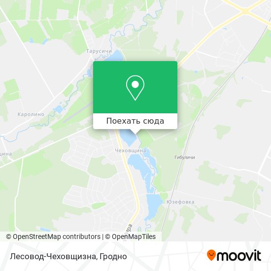Карта Лесовод-Чеховщизна