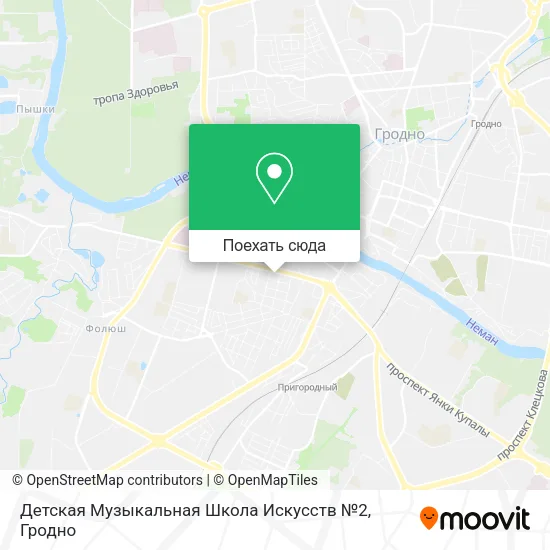 Карта Детская Музыкальная Школа Искусств №2