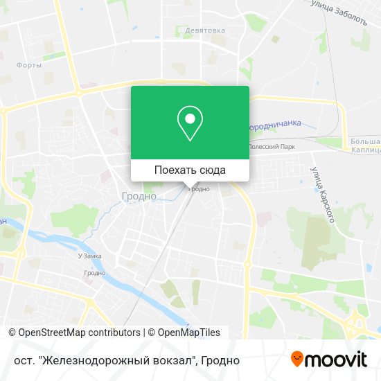 Карта ост. "Железнодорожный вокзал"