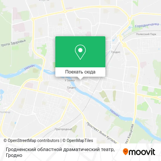 Карта Гродненский областной драматический театр