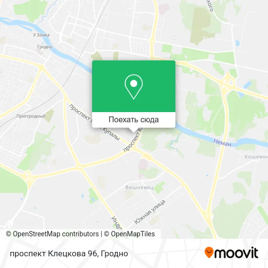 Карта проспект Клецкова 96