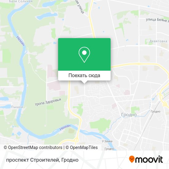 Карта проспект Строителей