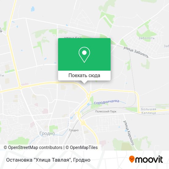 Карта Остановка "Улица Тавлая"