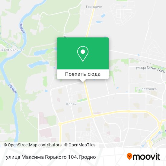 Карта улица Максима Горького 104
