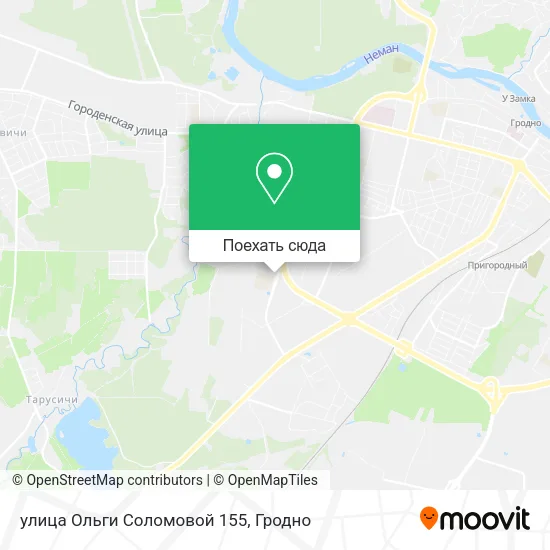 Карта улица Ольги Соломовой 155