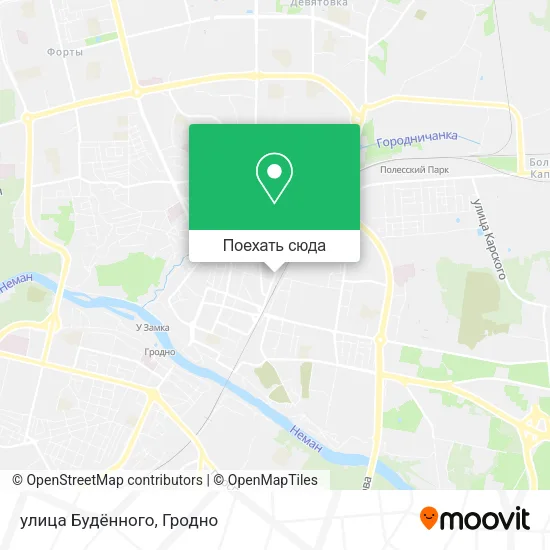 Карта улица Будённого
