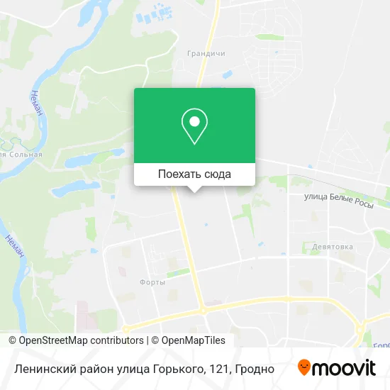 Карта Ленинский район улица Горького, 121