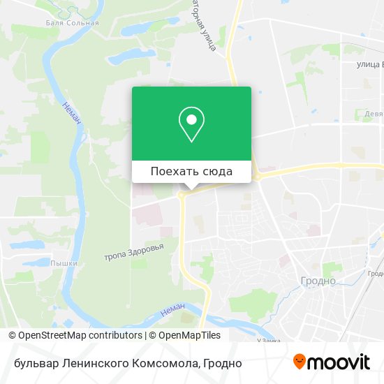 Карта бульвар Ленинского Комсомола