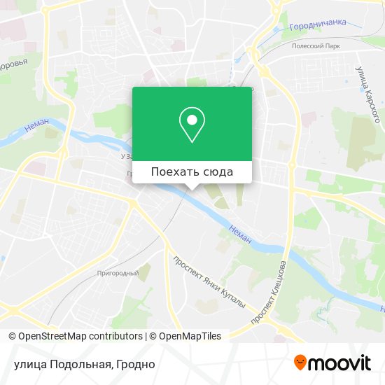 Карта улица Подольная