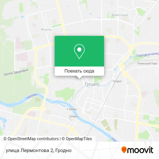 Карта улица Лермонтова 2