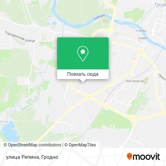 Карта улица Репина