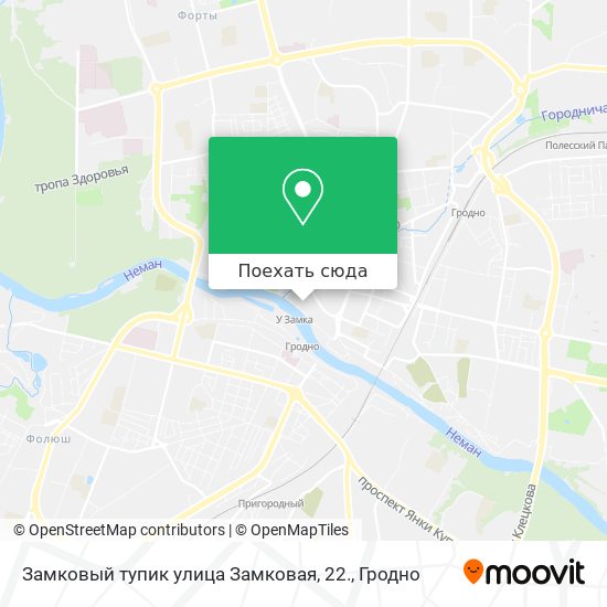 Карта Замковый тупик улица Замковая, 22.