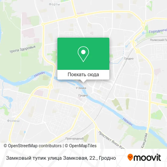 Карта Замковый тупик улица Замковая, 22.