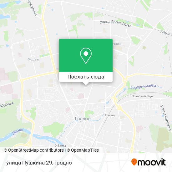 Карта улица Пушкина 29