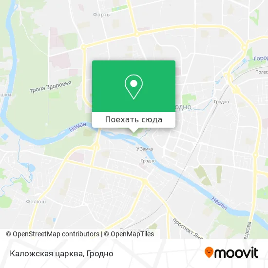 Карта Каложская царква