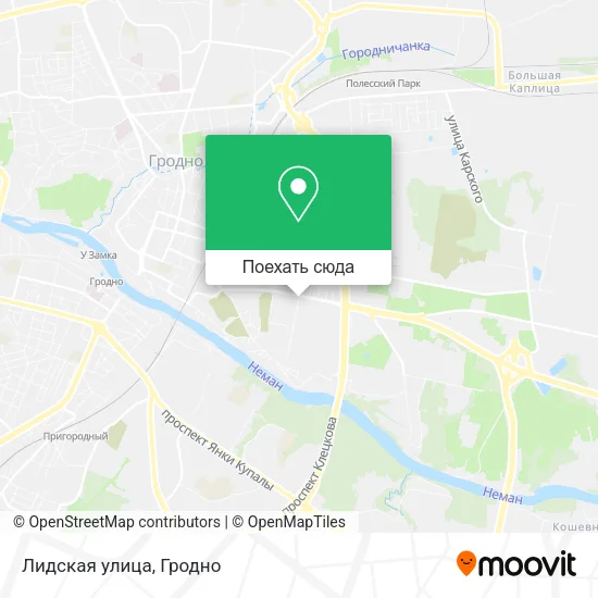 Карта Лидская улица
